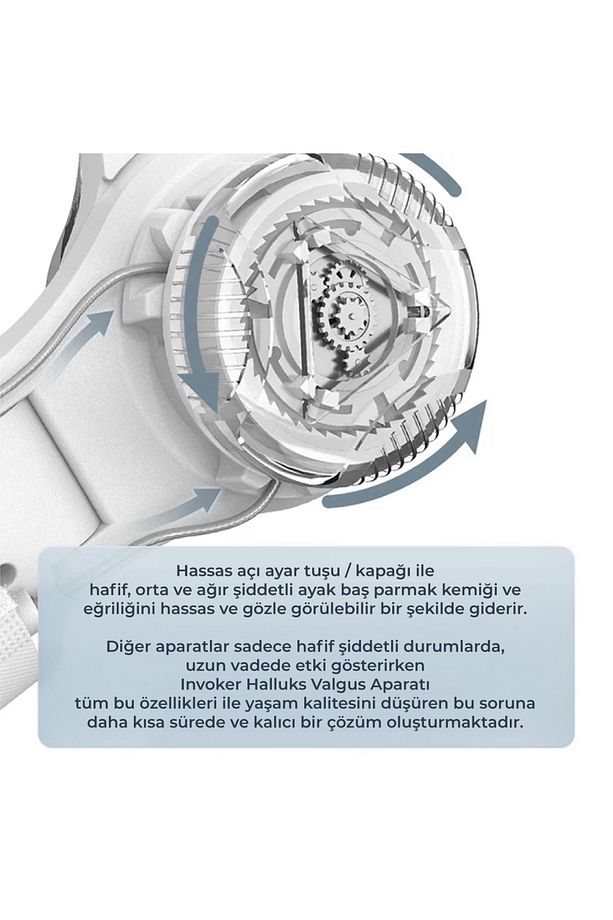 Ayarlı Ayak Baş Parmak Kemik Düzeltici Başparmak Eğriliği Düzeltme Halluks Valgus Bunyon Gece Ateli - 3