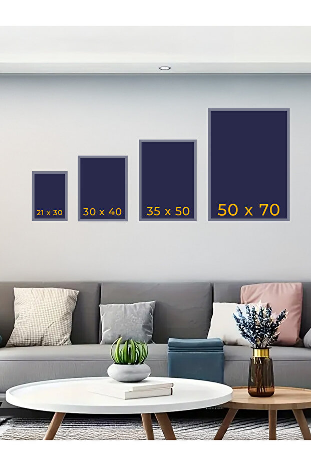 Siyah Çerçeveli Hayat Ağacı Ve Ying Yang 2'li Set Tablo - 8