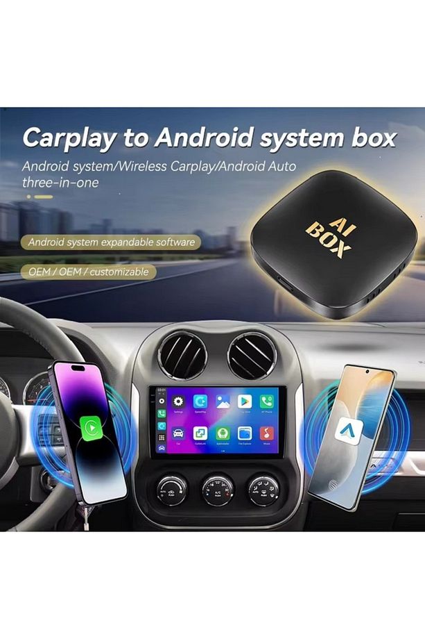 Carplay Ai Box 2gb + 32GB Android Oto Kablosuz Ai Kutusu - Youtube, Netflix, Play Store - 6
