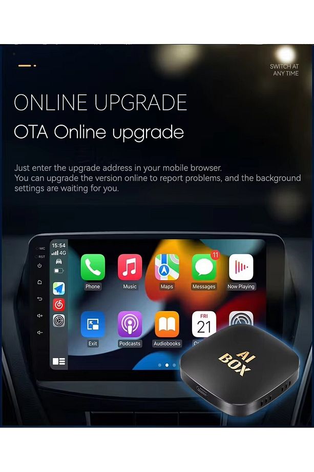 Carplay Ai Box 2gb + 32GB Android Oto Kablosuz Ai Kutusu - Youtube, Netflix, Play Store - 4