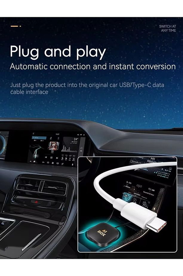 Carplay Ai Box 2gb + 32GB Android Oto Kablosuz Ai Kutusu - Youtube, Netflix, Play Store - 5