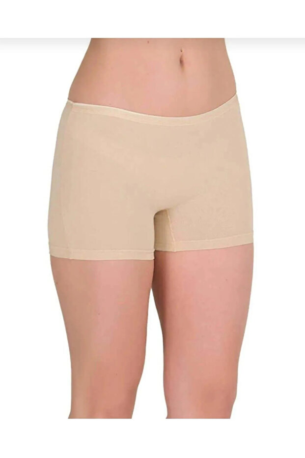 Kadın Bej 3 Lü Bamboo Baxer - 1