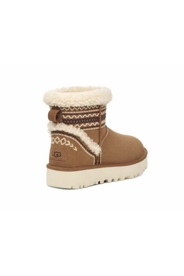 Kadın Platform Tabanlı Kürk Detaylı Rahat Taba Bot & Bootie 1158281-TABA - 6