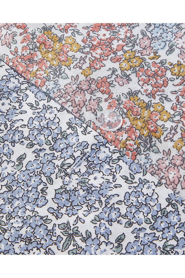Crispy Bouquets Çift Taraflı Kolay Ütülenir Tek Kişilik Nevresim Takımı 160x220 cm Turuncu - 6
