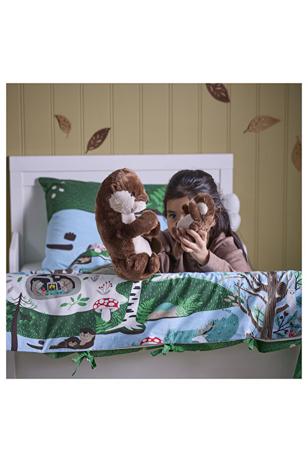 Plush Otter and Puppy Sleep and Playmate Soft Toy 45cm