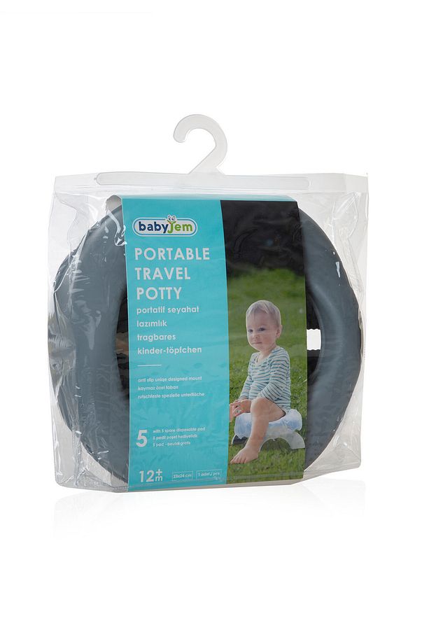 Portatif Lazımlık 3 Hediye Poşetli Gri - 7