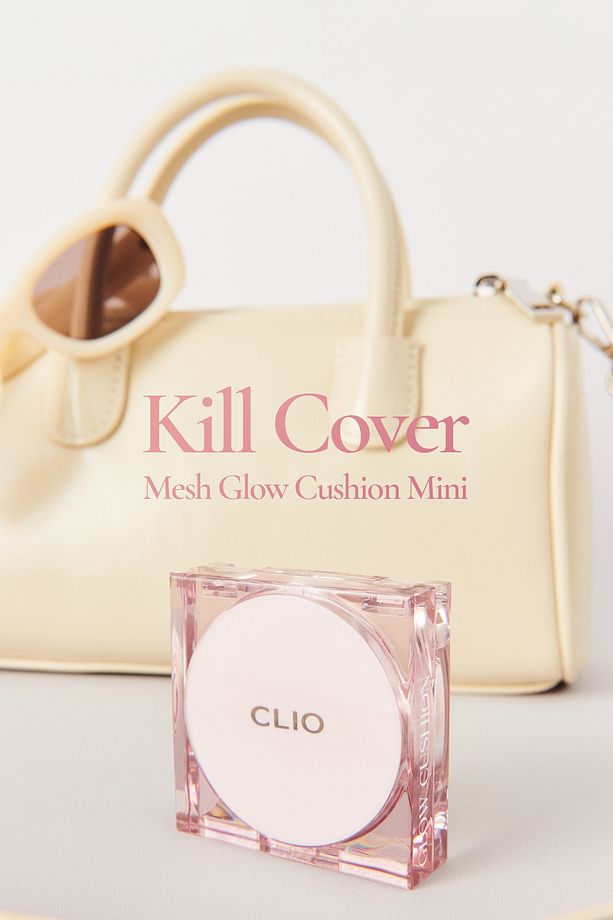 Yoğun Nem ve Işıltı Veren Cushion CLIO Kill Cover Mesh Glow Cushion Mini (4 Ginger) SPF50+ PA++++ - 4