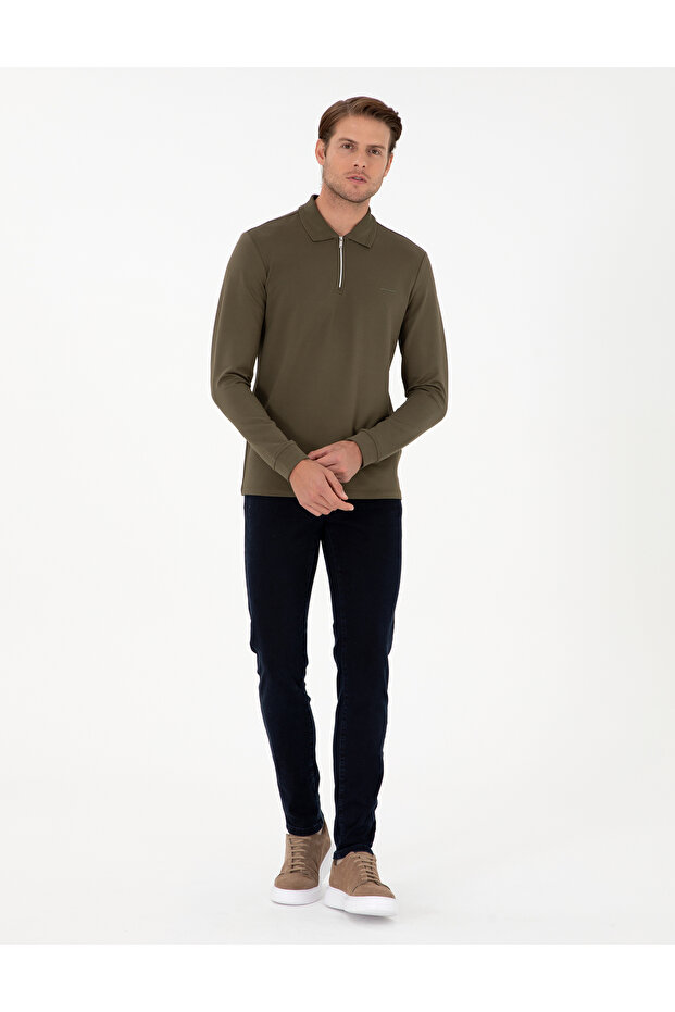 Dark Navy Slim Fit Jean Trousers 50294614-Vr100