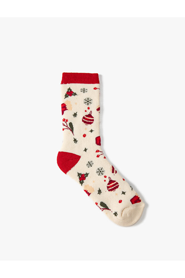 New Year's Stocking - Towel, Multicolor Patterned - 2