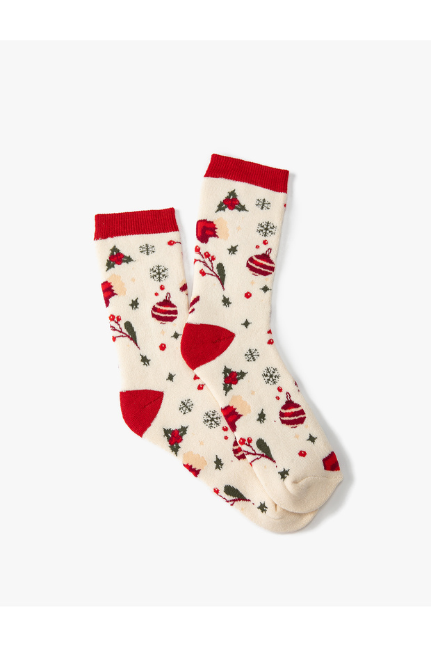 New Year's Stocking - Towel, Multicolor Patterned - 1