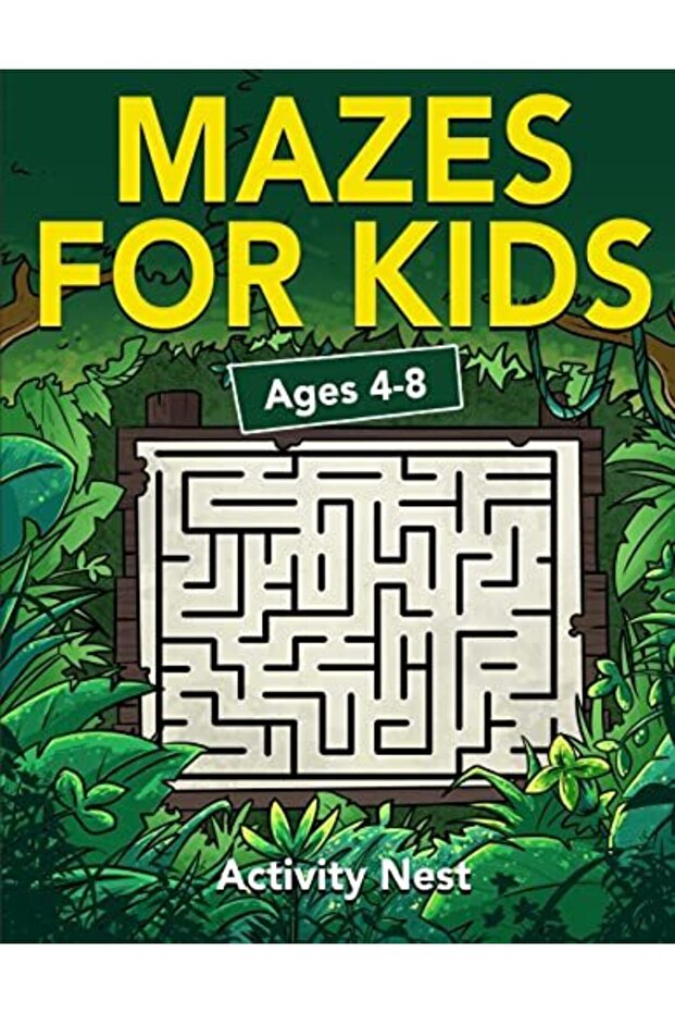 Mazes For Kids Ages 4-8: Maze Activity Book for Kids 4-6, 6-8 Workbook for Games, Puzzles, and Probl