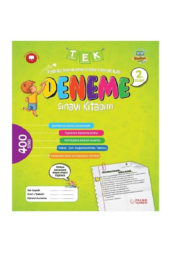 2.SINIF  TEK TÜM DERSLER DENEME SINAV KİTABI - 1