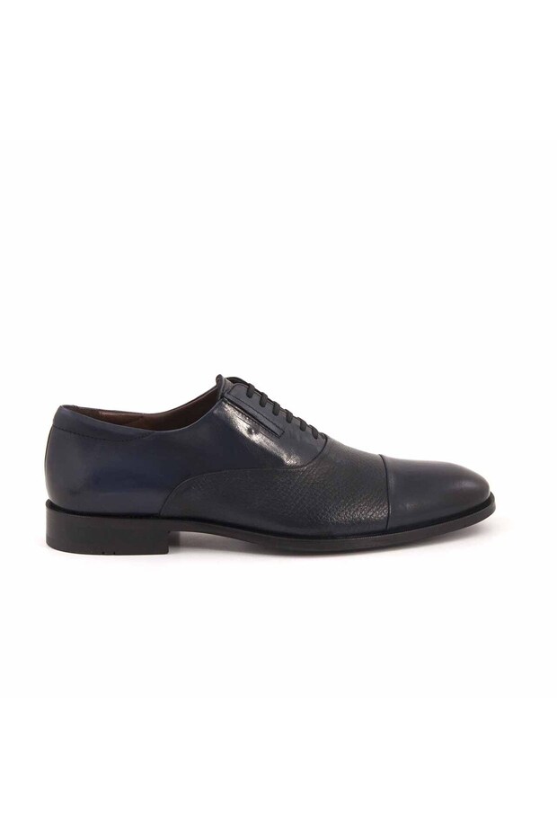 Mocassini Men's Deerskin Leather Sole Navy Blue Classic Shoes