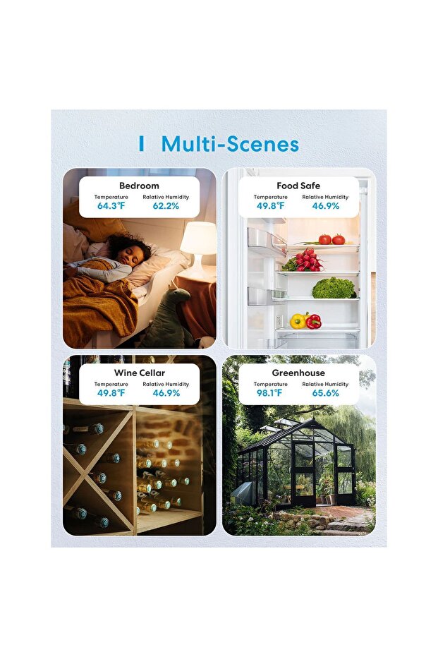 Akıllı Sıcaklık Ve Nem Sensörü Ms100f (SADECE HUB ILE ÇALIŞIR) - 8