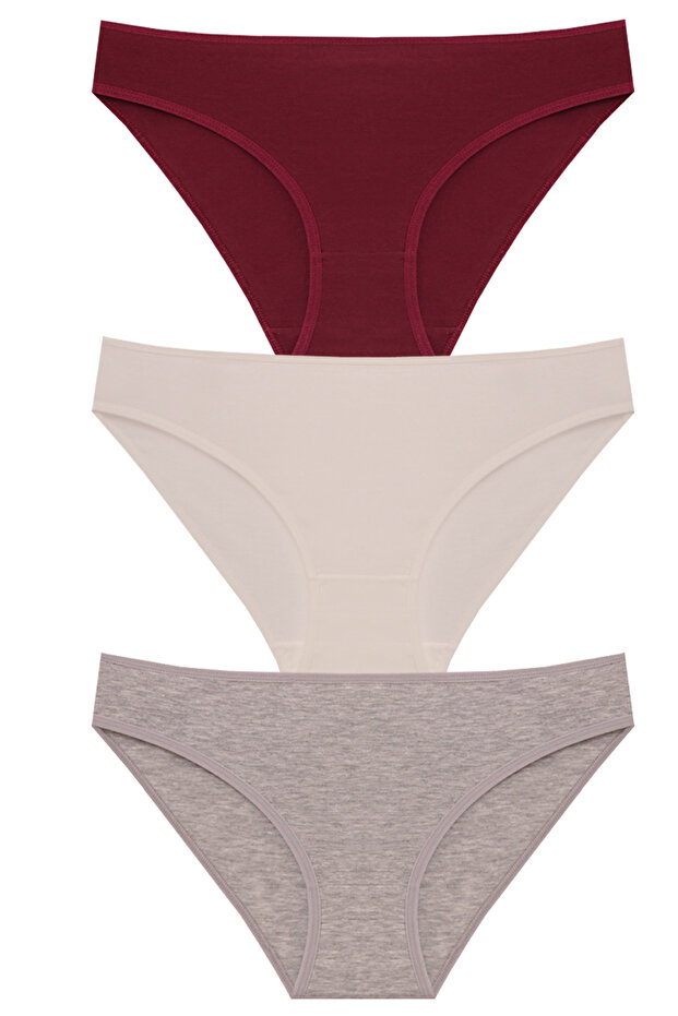 Pamuklu Basic Külot 3'lü Paket - 1