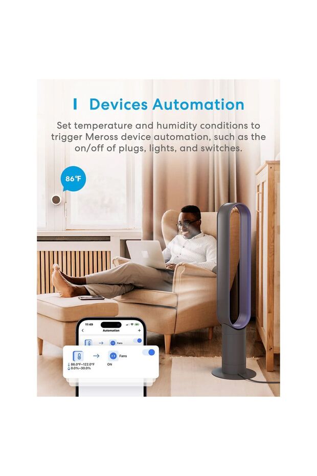 Akıllı Sıcaklık Ve Nem Sensörü Ms100f (SADECE HUB ILE ÇALIŞIR) - 7