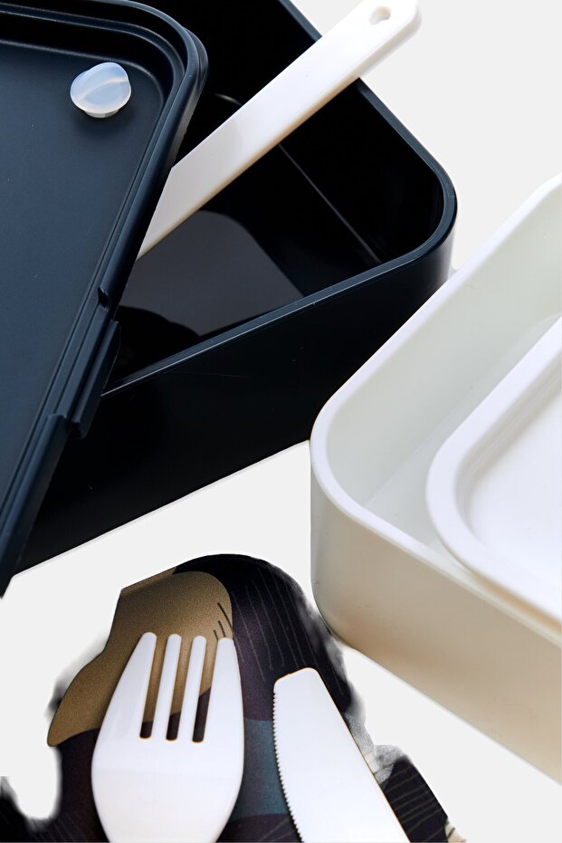 Bento Lunch Boxes, Navy - 3