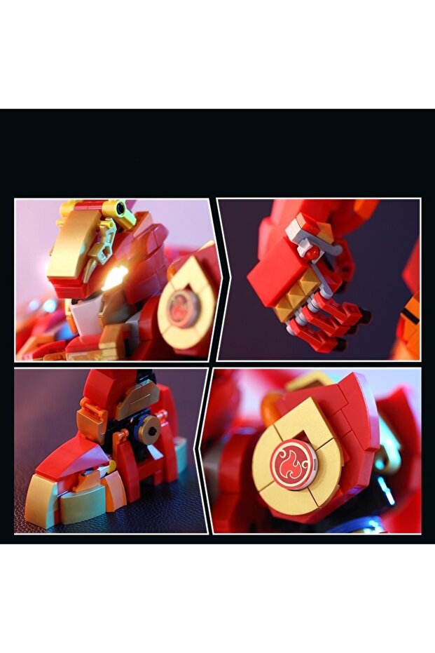 Black legend wukong monkey king mech building blocks 80012 journey to the west wukong robot mecha m... - 4