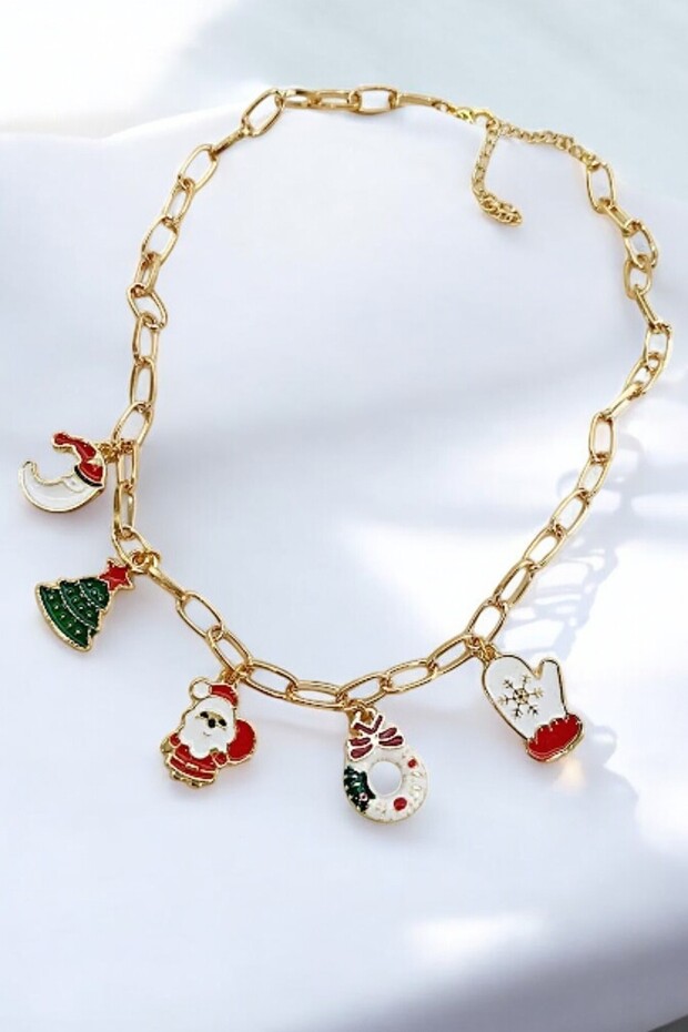New Year Christmas Themed Necklace