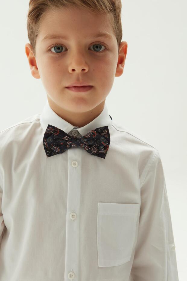 Bg Store ربطة عنق منقوشة للأولاد - 1