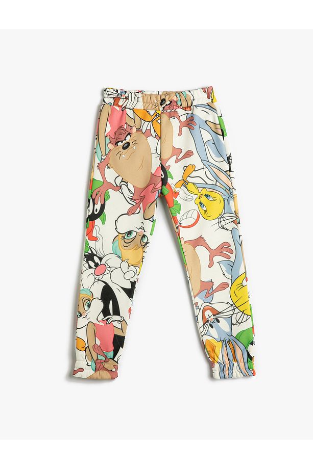 Looney Tunes Eşofman Altı Lisanslı Jogger Beli Lastikli Şardonlu - 1