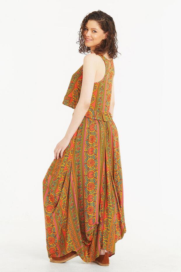 Kalın Askılı Crop Bluz - 4