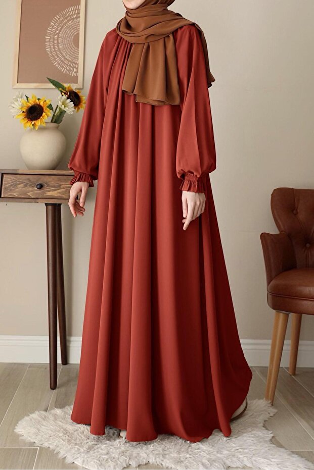 Mahinur Elbise- Kiremit - 1