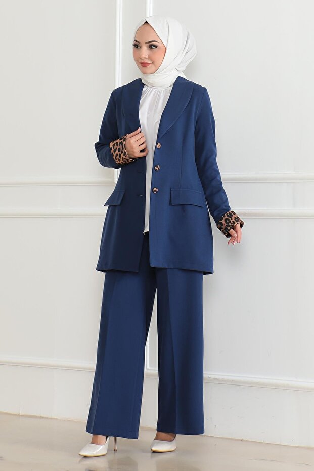 Set cu model leopard indigo - 19218 - 1