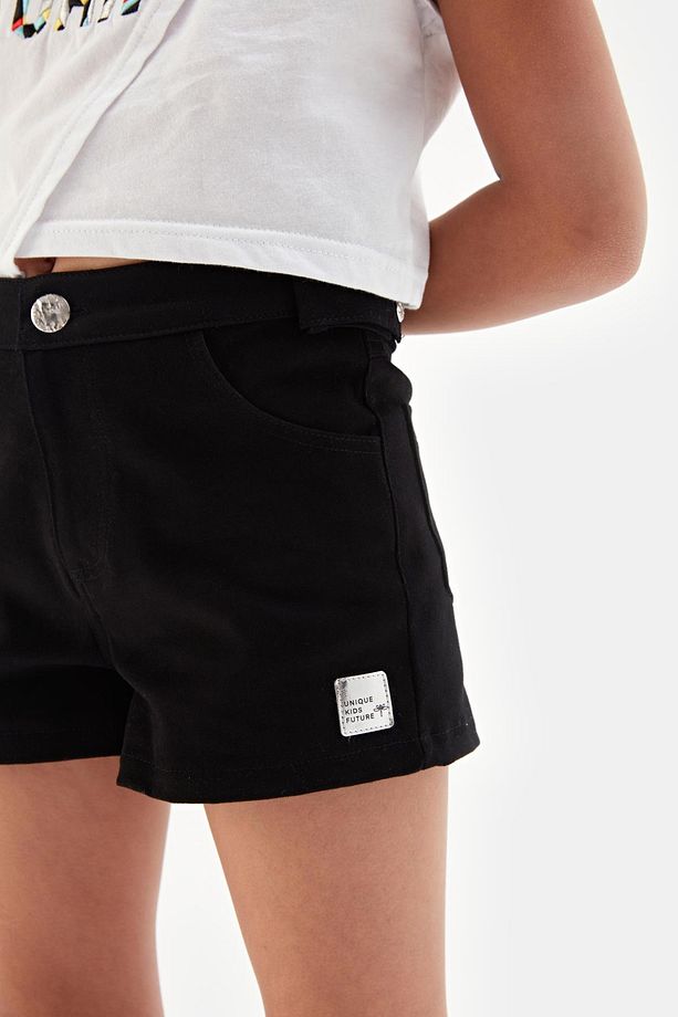 Bg Store Kız Çocuk Siyah Şort 23ss1tj4114 - 3