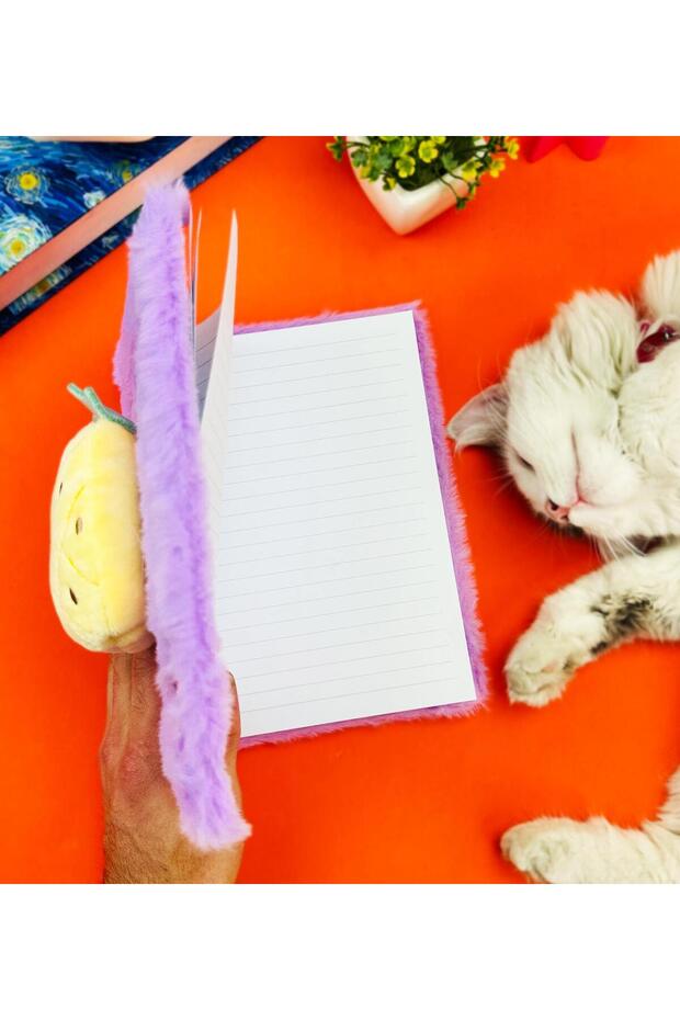 دفتر ملاحظات قطيفة منقوش بالفواكه اللطيفة - 2