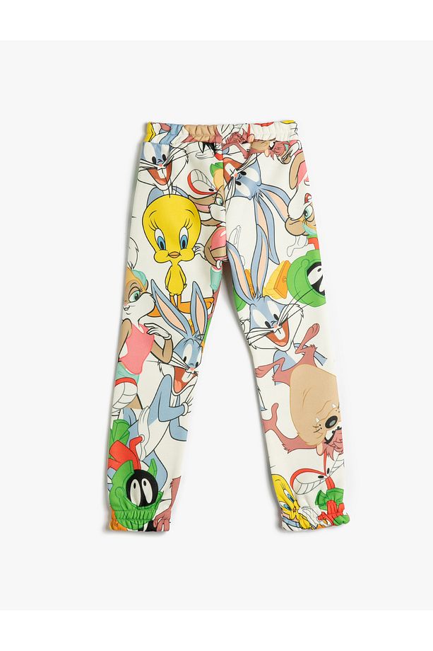 Looney Tunes Eşofman Altı Lisanslı Jogger Beli Lastikli Şardonlu - 2