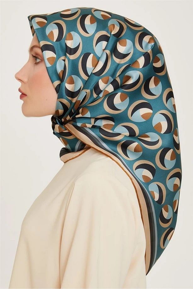 34 Twill İpek Eşarp 9219D - 3