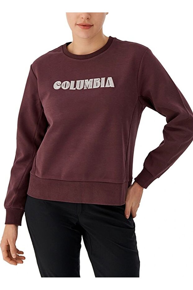 Csc W Columbia Embroidery Crewneck Women's Sweatshirt Cs0384