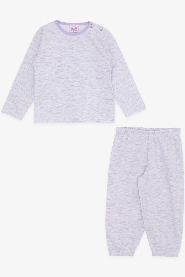 Baby Girl Pajama Set Patterned 9 Months-3 Years, Light Lilac