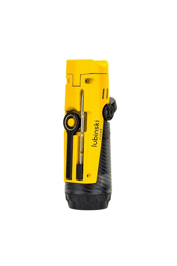 Lion Iğneli Delicili Tek Torch Puro Çakmağı Sarı - 2