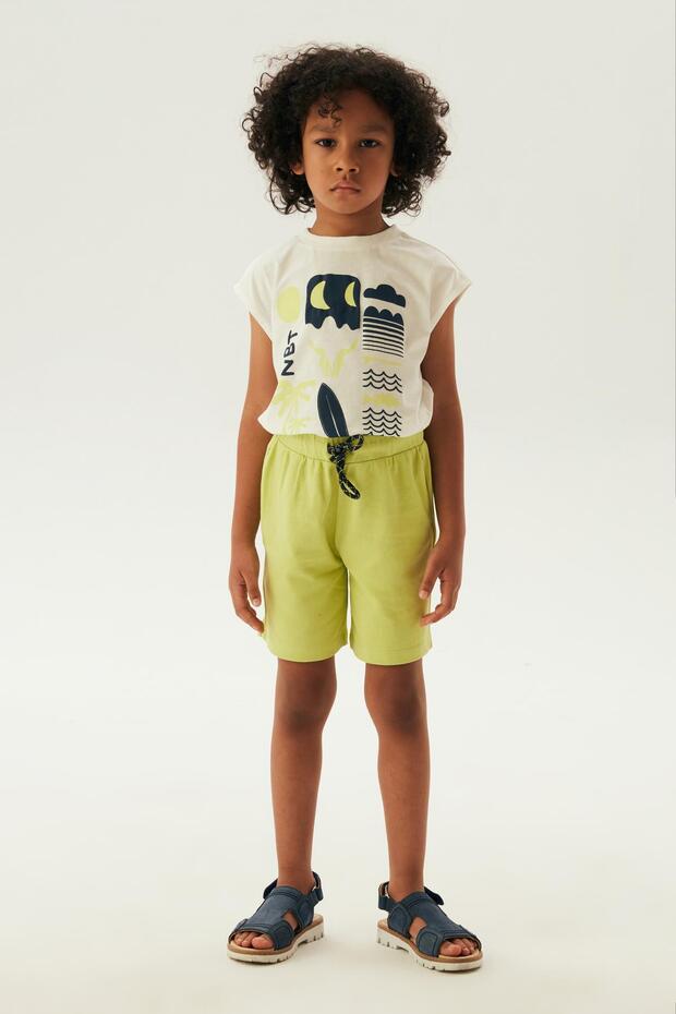BG Store Erkek Çocuk Yeşil Şort - 1