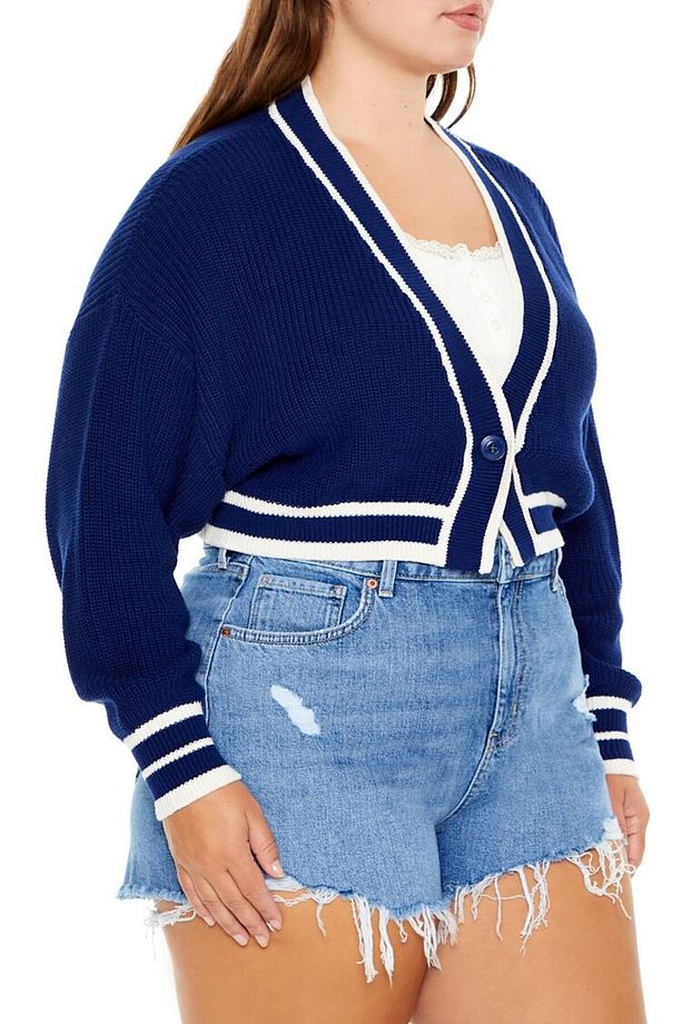Plus Size Crop Hırka - 4