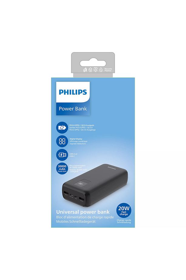 Dlp1930cb/00 Siyah 30.000mah 2x Usb-a Ve Usb-c Bağlantısı Powerbank Taşınabilir Hızlı Şarj C - 2