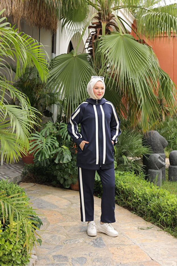 Women's Double Tracksuit Set Summer Hooded