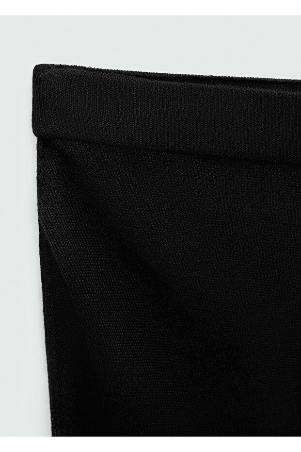 Halbtransparenter Strickrock - 7