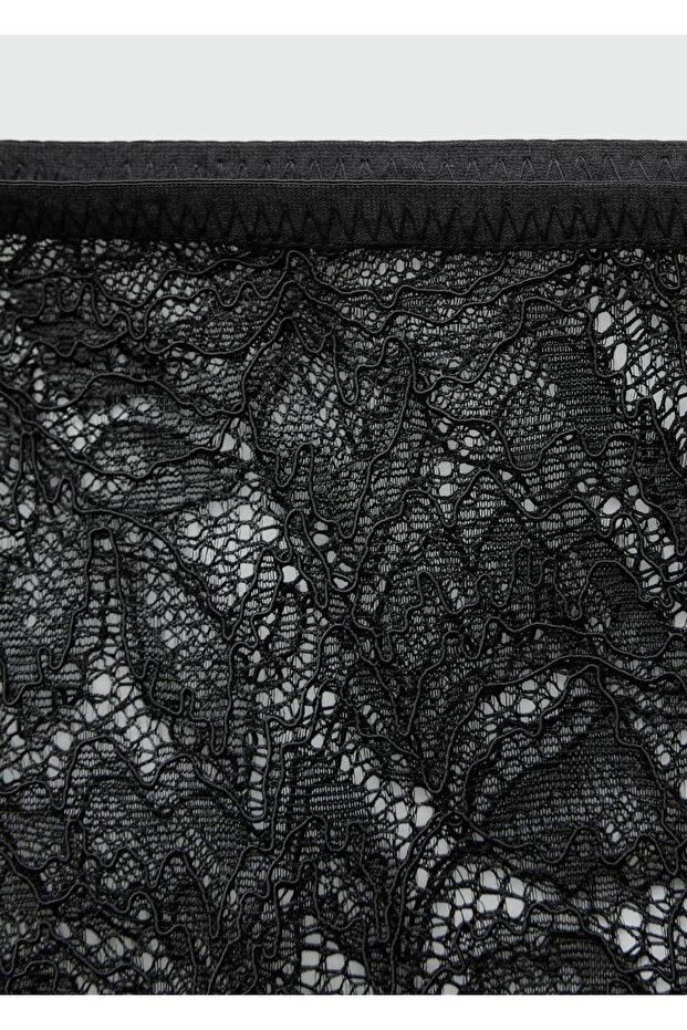 Yarı transparan güpür etek - 7