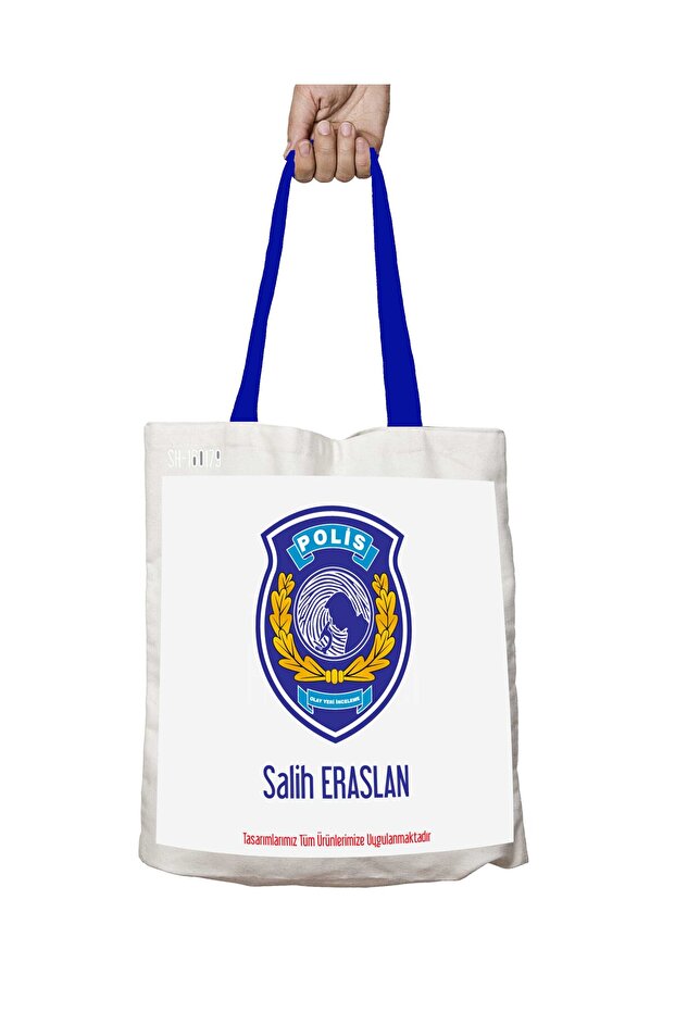 Police Washable Shoulder Bag with Blue Handles Incident Inspection