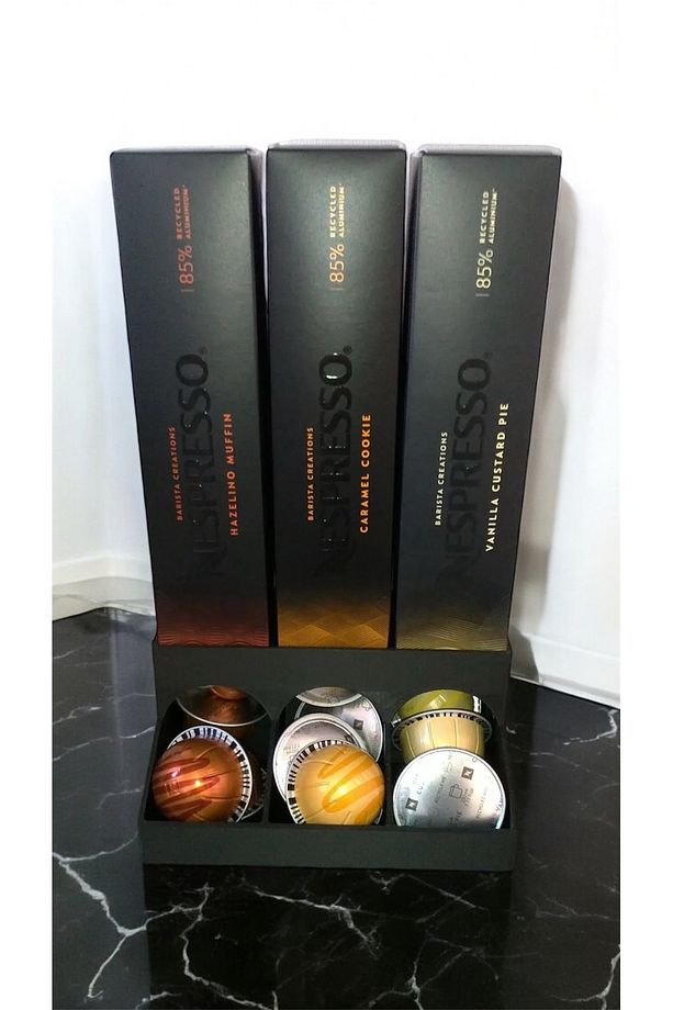 Nespresso VERTUO Uyumlu Kapsül Kahve Standı 3'lü (Siyah) - 1