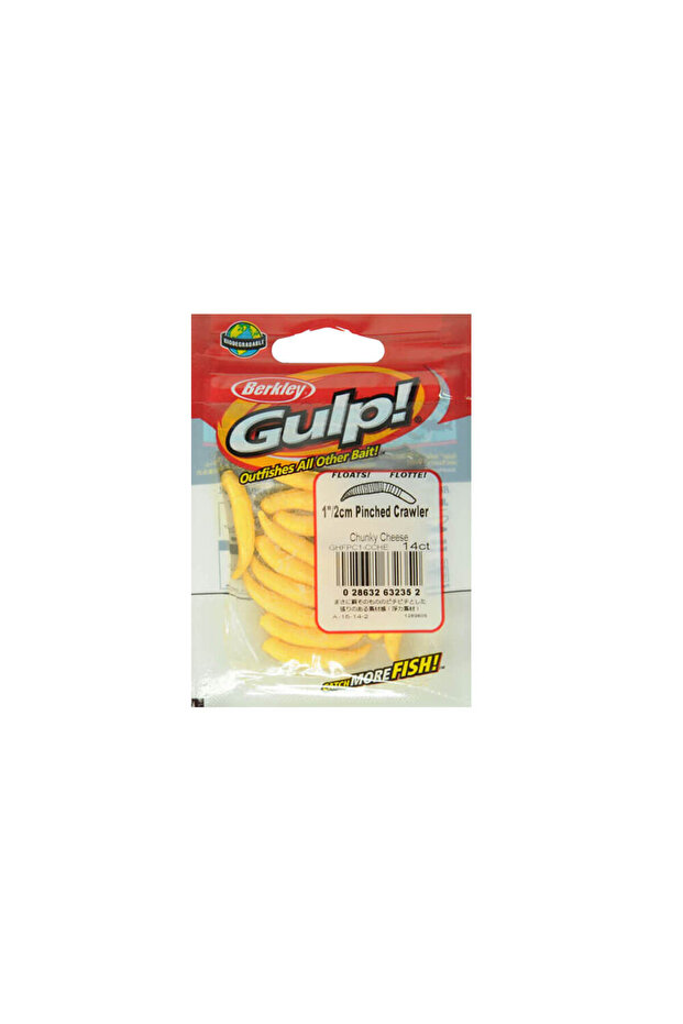 Gulp Floating Pinched Crawler Yapay Kurt Chunky Cheese 2c - 2