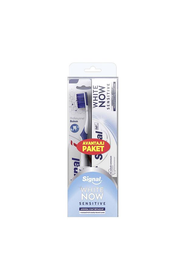 White Now Diş Macunu Sensitive 75 ml Diş Fırçası Profesyonel Bakım - 1