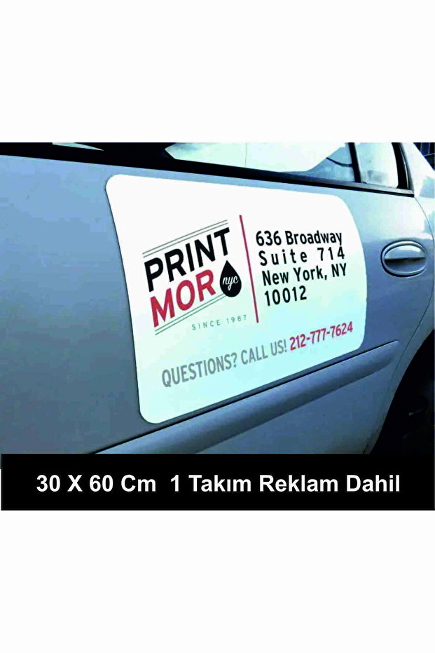 VEHICLE AUTO MAGNET AD INCLUDED 30X60 CM