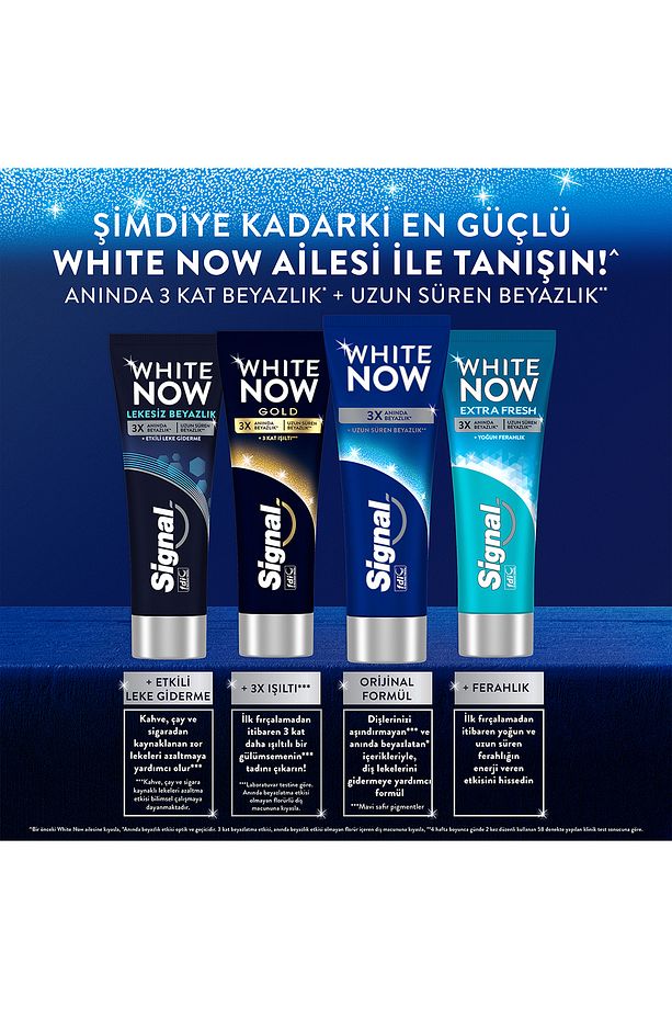 White Now Original Anında Beyazlatıcı Diş Macunu 75ml X3 - 6