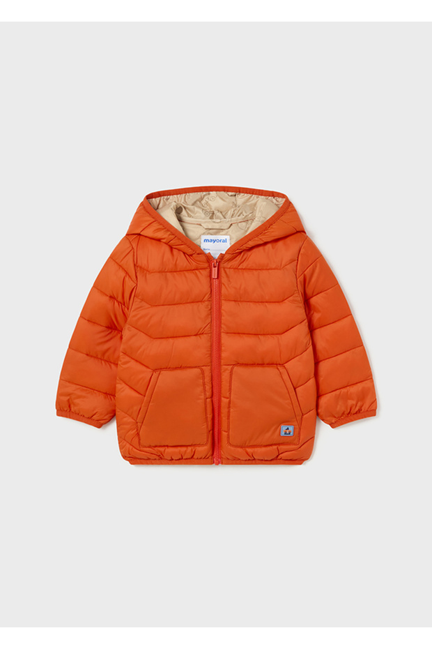 2468 Baby Boys Orange Hooded Coat