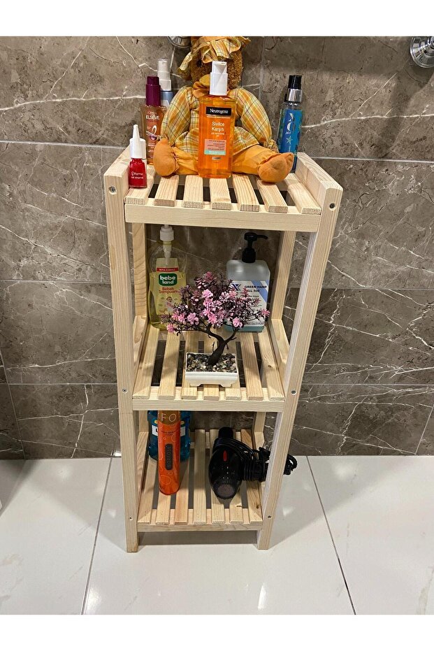 Wooden 3 Tier 90*35*30 Bathroom Organizer