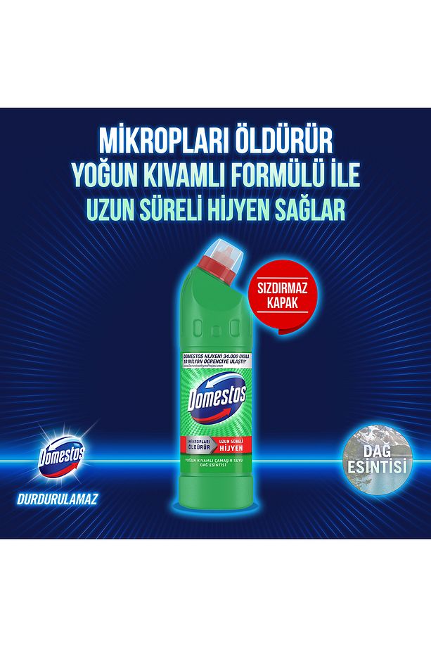 Çamaşır Suyu Dağ Esintisi 750 ml X 6 Sünger 1 Adet - 4